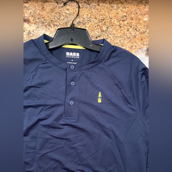NWT Bass Outdoor Men’s Hilltop Long Sleeve Henley - Picture 6 of 8